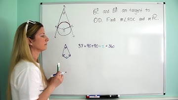 Finding Arc Measure Given Two Tangents
