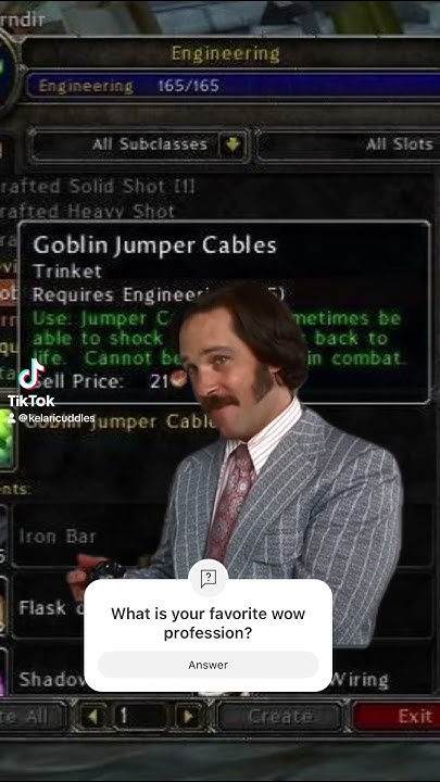 Goblin jumper cables is the best rez #worldofwarcraft - YouTube
