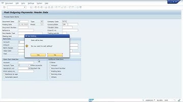Student Practice Session| Post Outgoing and Incoming Payments| SAP FICO