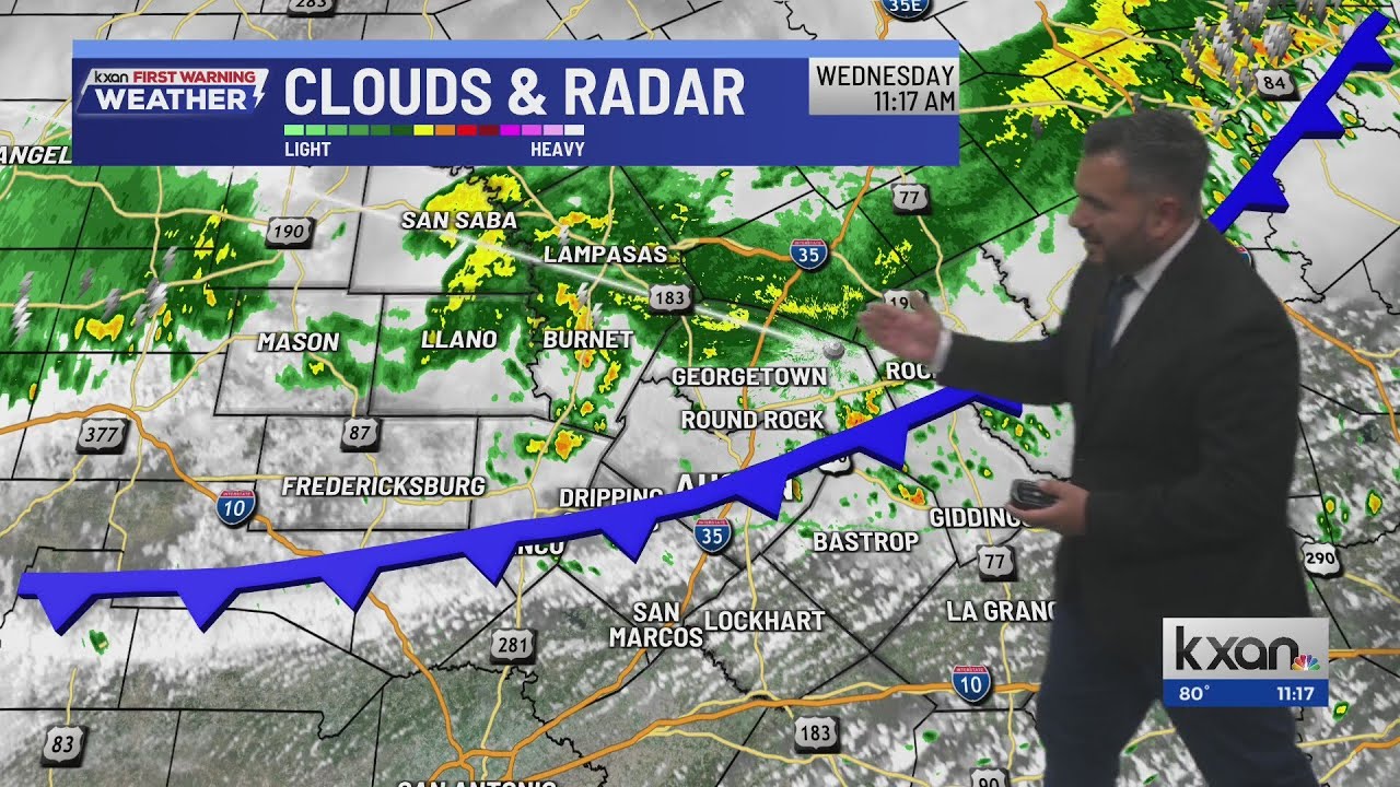 The front (and rain) has arrived | KXAN weather update Sept 24 - YouTube