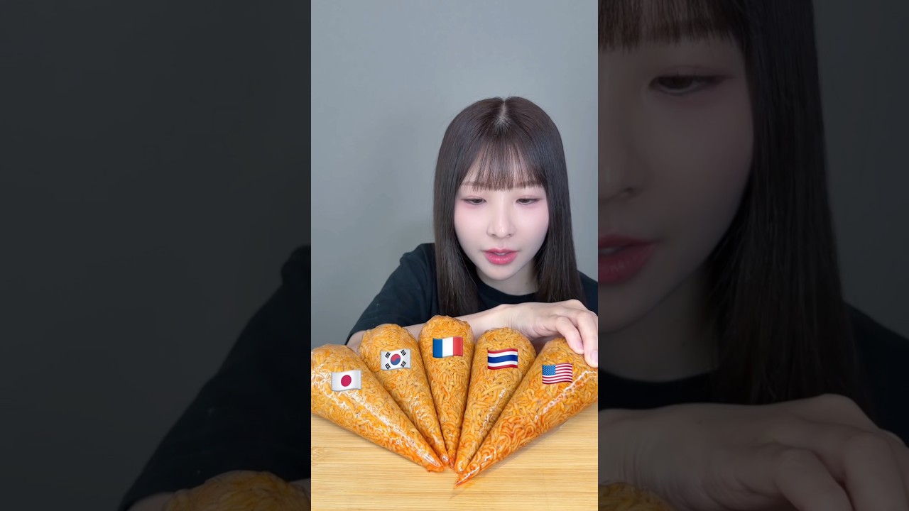 辛ラーメンを世界のアレンジで爆食い😋🍜🌶️#mukbang #asmr #shinramyun #飯テロ #ramen