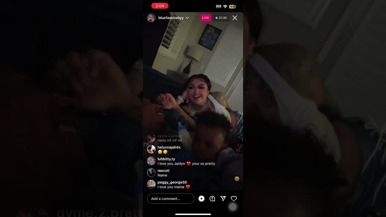 Blueface Live with Jadyn Alexis and Son Javon