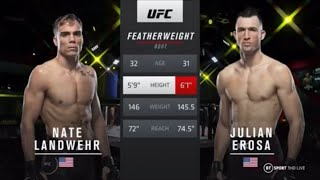 UFC FIGHT NIGHT: Nate Landwehr vs. Julian Erosa