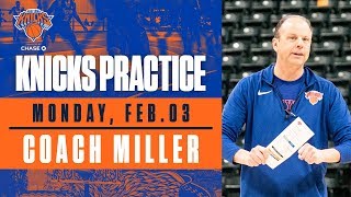 Coach Miller Speaks from Knicks Shootaround in Cleveland