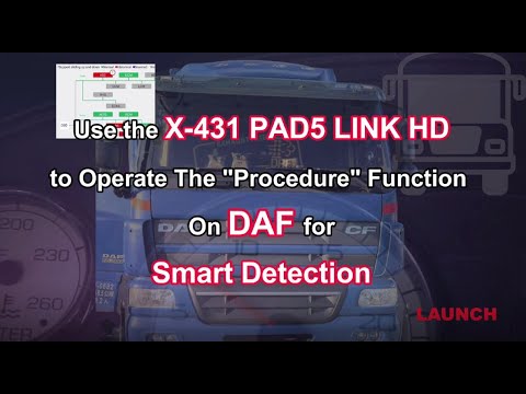 DAF Truck Smart Detection by Launch X431 PAD V Elite- launchx431.fr