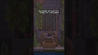 My Minecraft world is ready for Halloween 🎃💀 #scarymobs #minecraftaddon #minecraftshorts