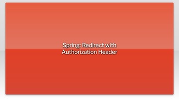 Spring: Redirect with Authorization Header