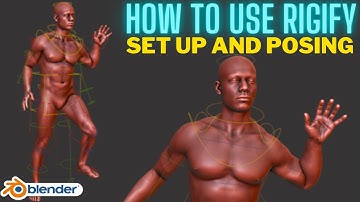 Posing setup is easy with Rigify in Blender