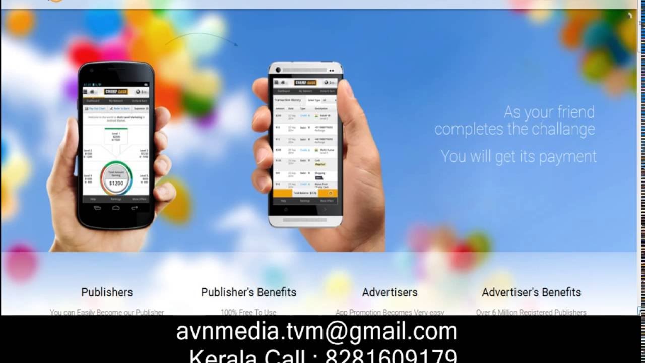 CHAMPCASH WEBPORTAL OVERVIEW REGISTER VIA WEB PORTAL