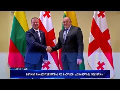 გიორგი მარგველაშვილმა ლიტვის პრემიერმინისტრი საულიუს სკვერნელისი მიიღო 30.01.2018