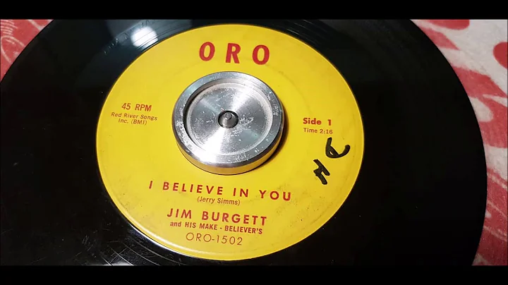 Jim Burgett - I Believe In You - 1960 Teen - ORO 1...