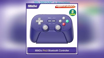 A must-have product! 8BitDo - Pro 3 Bluetooth Controller for Nintendo Switch 1/2,PC,Windows, Apple