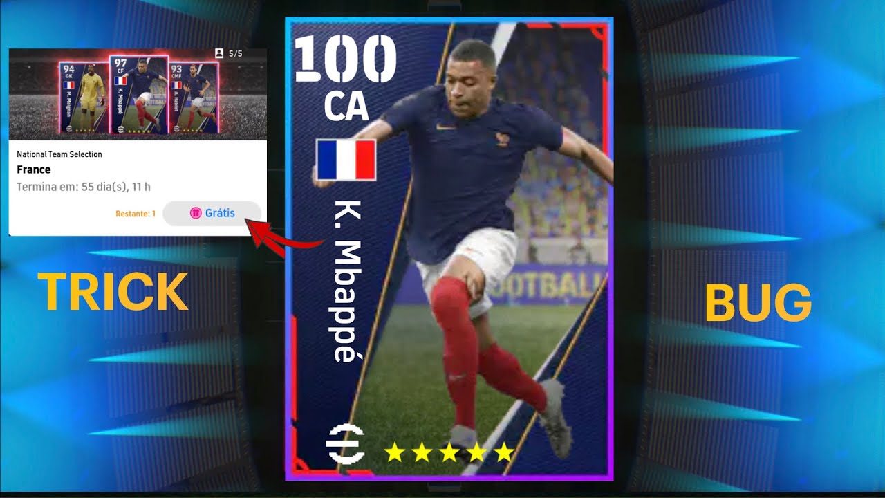 Trick To Get 100 Rated K. MBAPPE in France National Team Selection || eFootball 2023 Mobile Bug