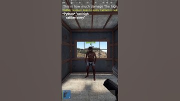 This is how much damage the python does to every helmet in Rust. #rust #facts #gaming  #rustgame