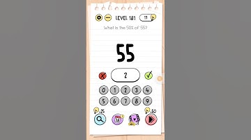 Braintest | Level 181 | What is the 50% of 55 #braintest #trickypuzzles #level181