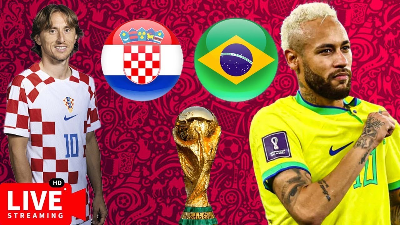 Croatia 1 v 1 Brazil Live World Cup Watch along Live Stream