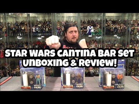 Star Wars Mos Eisley Cantina Playset Unboxing & Review! 