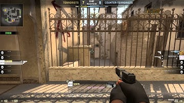 CS:GO | Crazy First Round 1v5 Glock ACE !