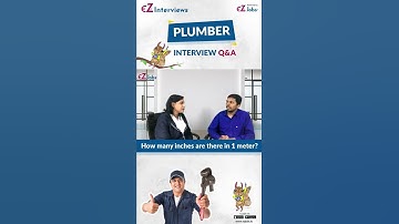 || Plumber Interview Questions and Answers in English I How many inches are there in 1 meter? ||