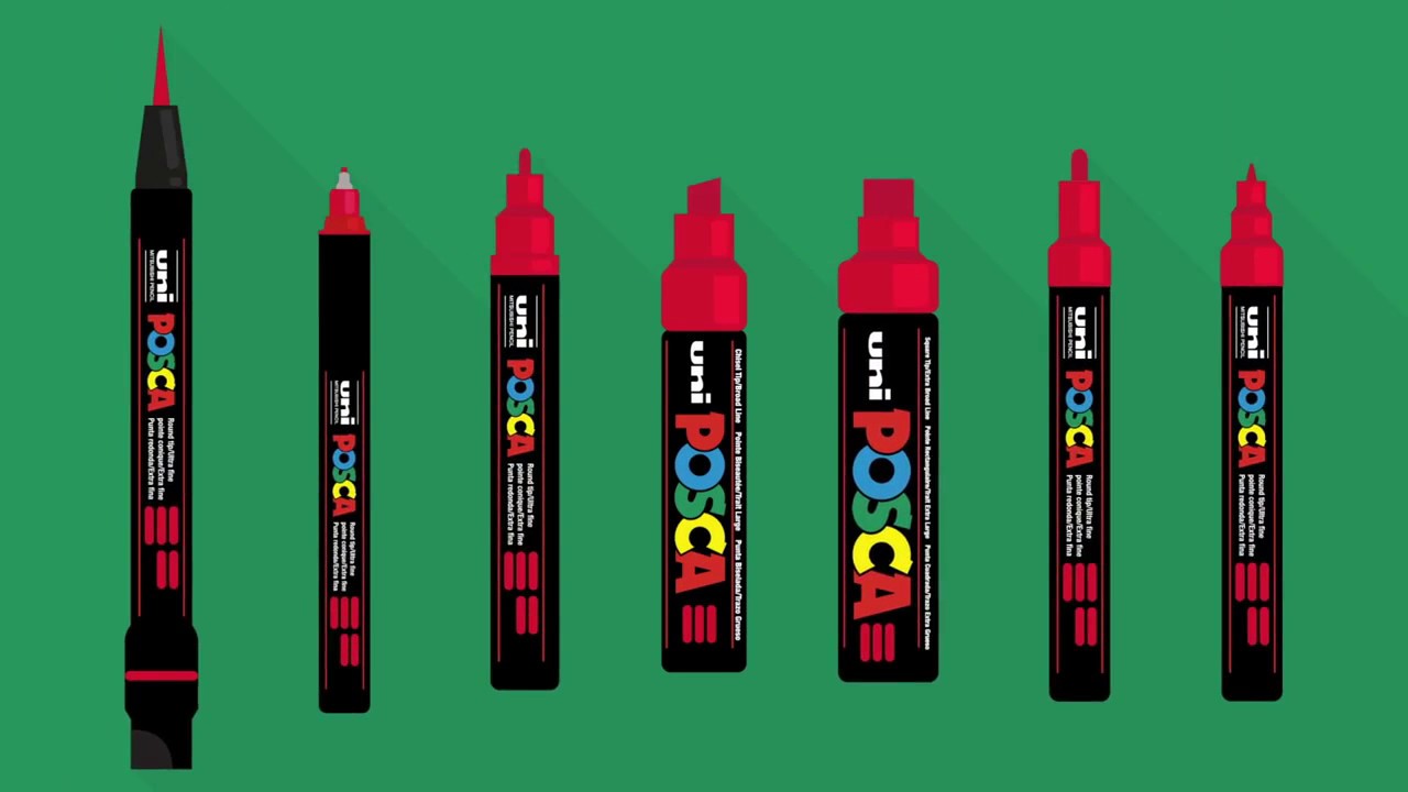 UNI POSCA SET 6 POSCAS 8K ( COLORES SURTIDOS)