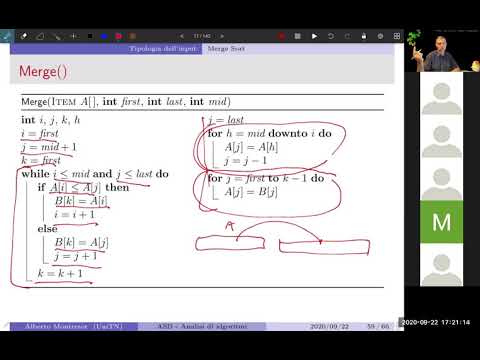 Video: Come si scrive un merge sort?