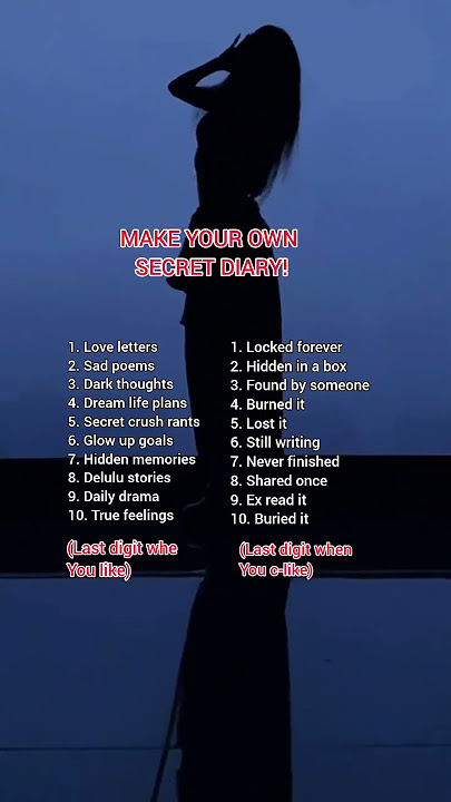 MAKE YOUR OWN SECRET DIARY!!