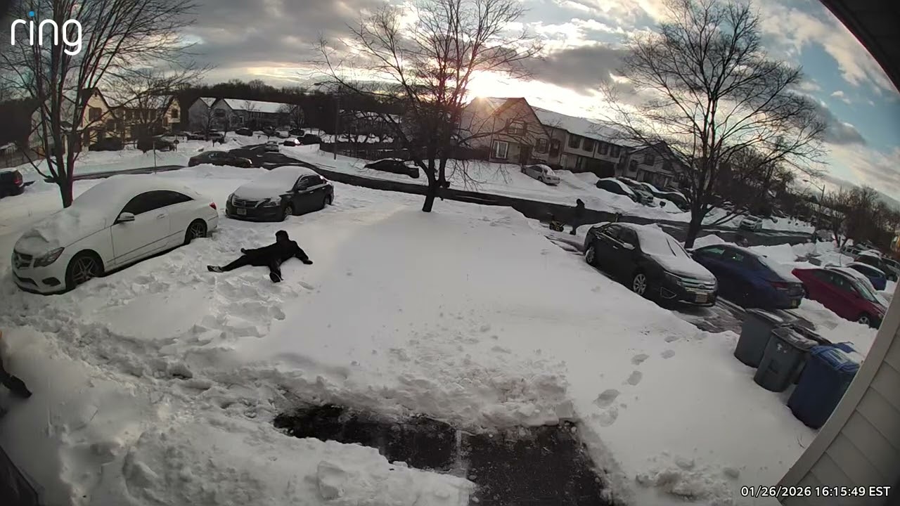 Big-T falling in snow part 2