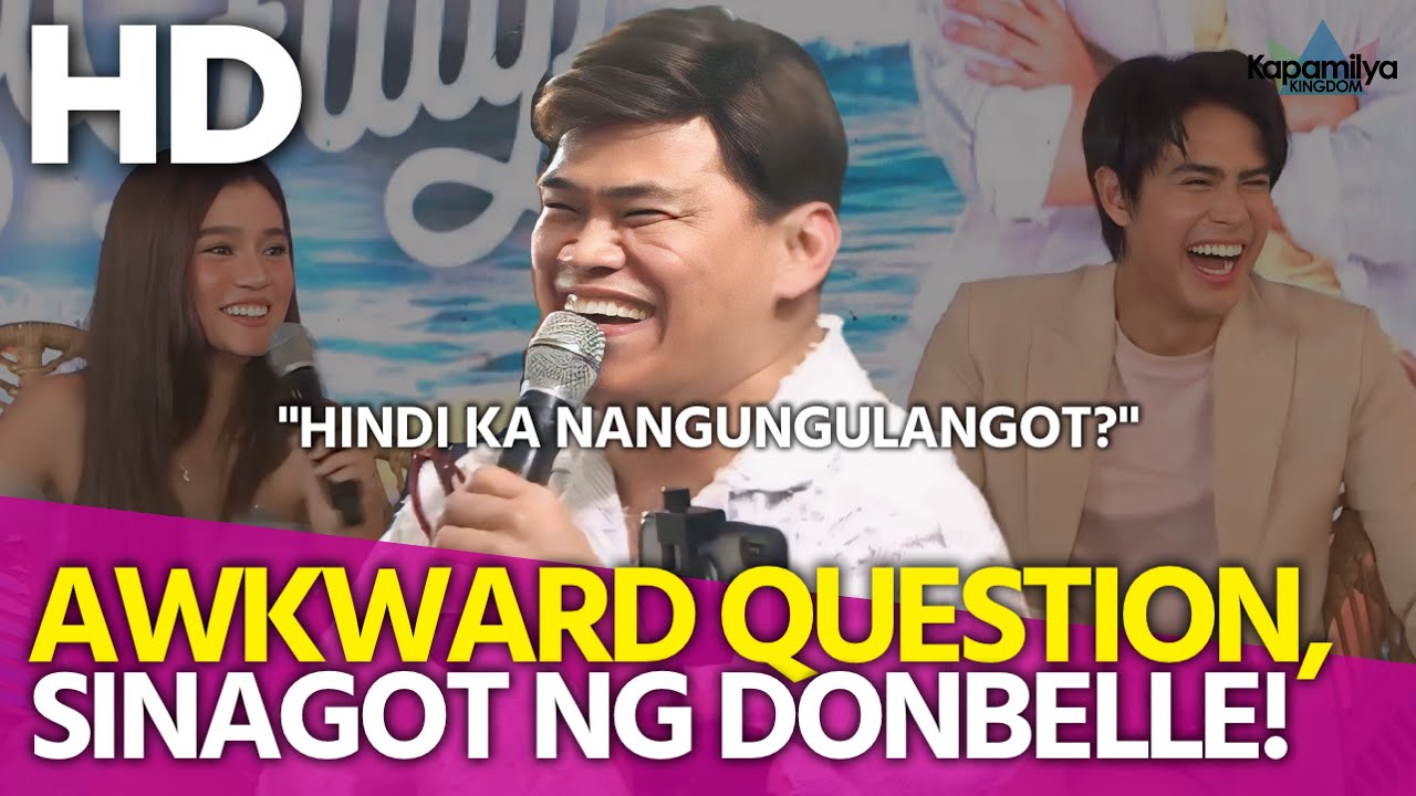DonBelle, game na game na pinag-usapan ang awkward topic sa mediacon ng “How To Spot A Red Flag”