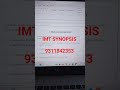 IMT SYNOPSIS #dissertationtips #dissertationhelp #dissertationwriting #dissertation #project #mba