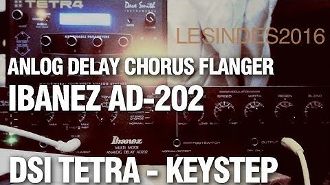 IBANEZ AD-202 Analog Delay Chorus Flanger  // DSI TETRA Analog PolySynth