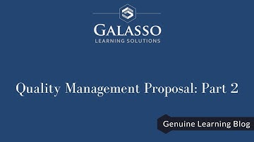 Quality Management Proposal: Part 2