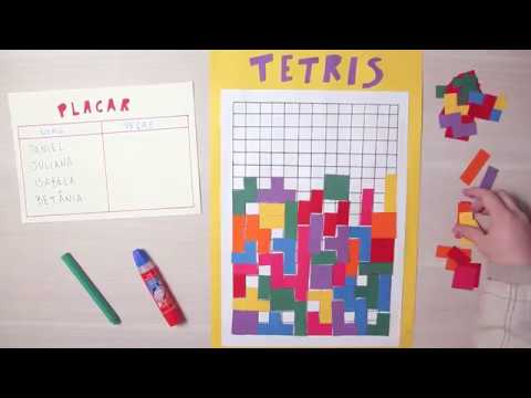 Jogo Tetris de Papel - Papo da Professora Denise