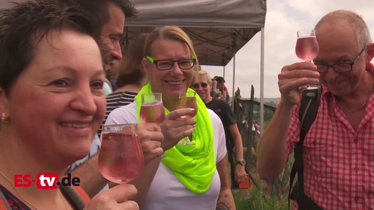 Weinwandertag lockt Wanderer nach Esslingen - YouTube