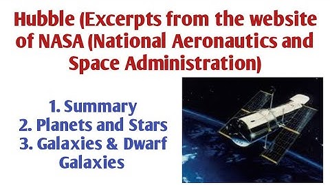 Hubble Class 12 English Summary | Hubble Space Telescope 12th Class English Lesson Summary in Urdu