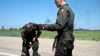 Brave Pilots Emerge after ejecting from fighter Jet 2.AVI