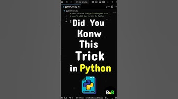 Did You Know About This Trick In Python? #python #coding #programming