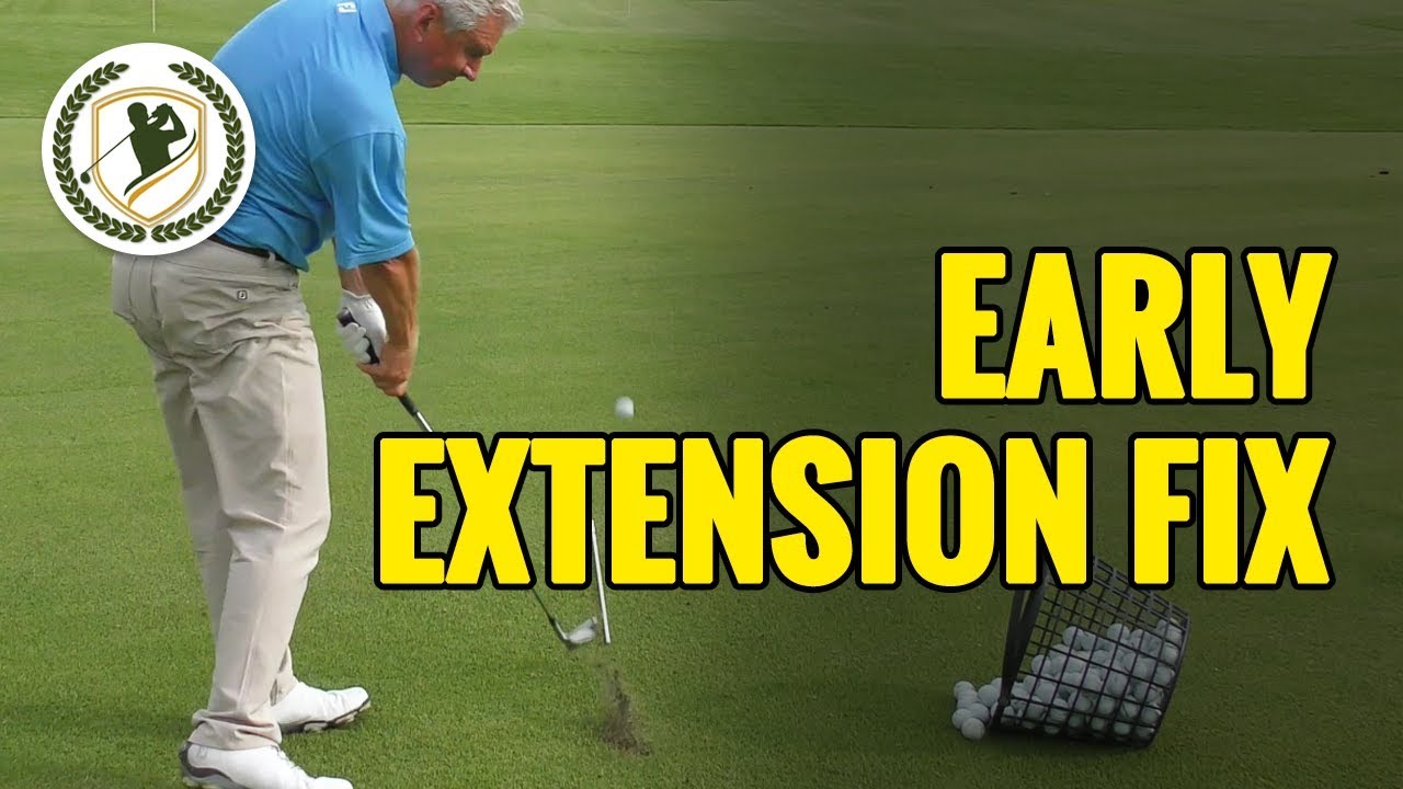 GOLF SWING EARLY EXTENSION FIX WITH DRILLS