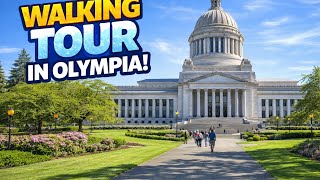 usa Olympia Capital City Beautiful Virtual Walking Tour Thorough Downtown and Capitol Facilities 4K