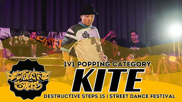 Kite (JPN) | JUDGE SHOWCASE | 1V1 POPPING | DESTRUCTIVE STEPS 15