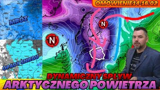 Spływ arktycznych mas powietrza w weekend po przejściu niżu. Mróz, opady śniegu. To nie koniec zimy.