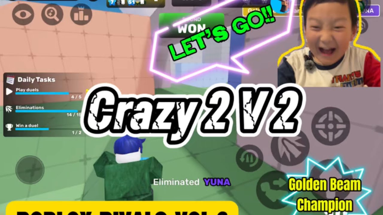 Crazy 2 v 2 battles - Roblox Rivals - YouTube