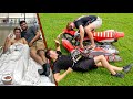 Back-Yard PIT BIKE RACE *GONE WRONG* Huge WRECK!