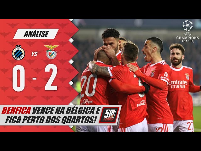 🔴 CLUB BRUGGE VS BENFICA 0-2 (EM DIRETO) - LIGA DOS CAMPEOES - OITAVOS  FINAL - 1ª RONDA ⚽ 