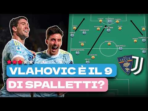 Video Ecco come VLAHOVIC cambia la Juve di Spalletti (ma la MIGLIORA anche?!) | Analisi Tattica Lecce Juve