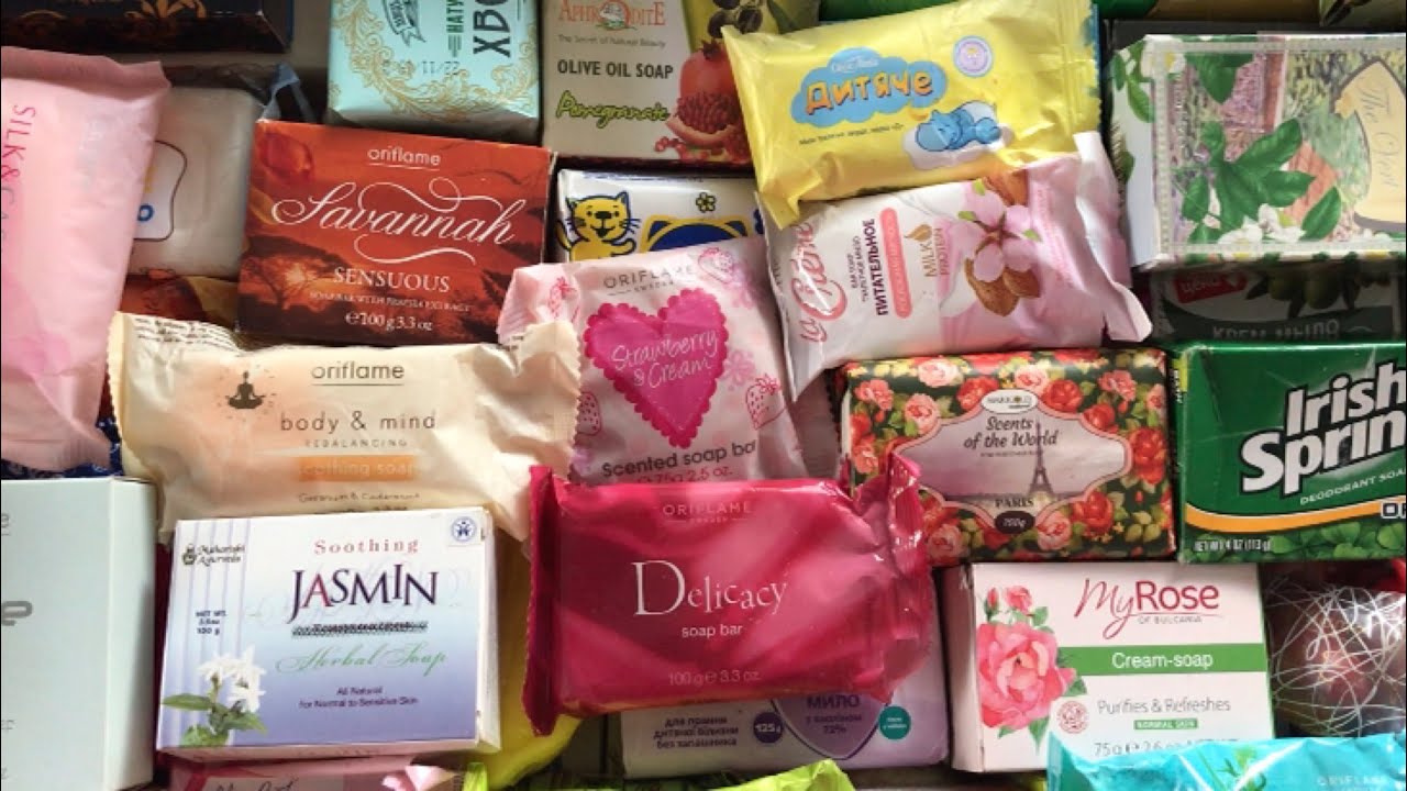 Dry soap cutting ASSORTED SOAP * Relax video 244 YouTube