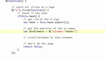 Animate Page Scroll with jQuery