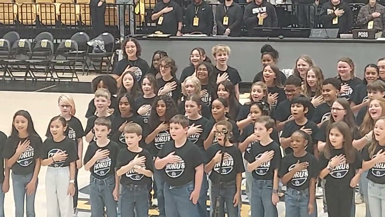 Katie sings National Anthem at KSU-JSU Basketball game