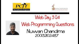 Web Programming Questions | Day 3 Q4 | JIAT