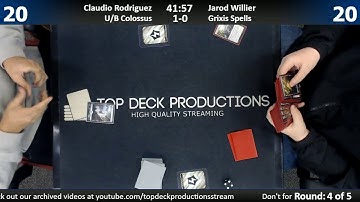 Standard FNM 2/17/17: Claudio Rodriguez (U/B Colossus) vs. Jarod Willier (Grixis Spells)