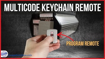 MultiCode Keychain Remote - Programming the 3070 MultiCode keychain garage door opener remote